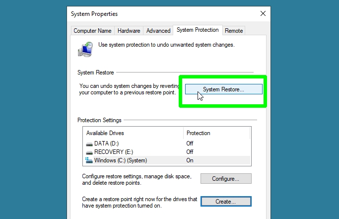 كيفية استخدام استعادة النظام في Windows - استعادة جهاز الكمبيوتر الخاص بك